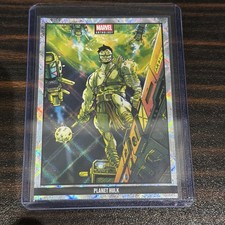 Marvel Panini Anthology 2025 Crossed Holo Planet Hulk Card 62 - 168 /200