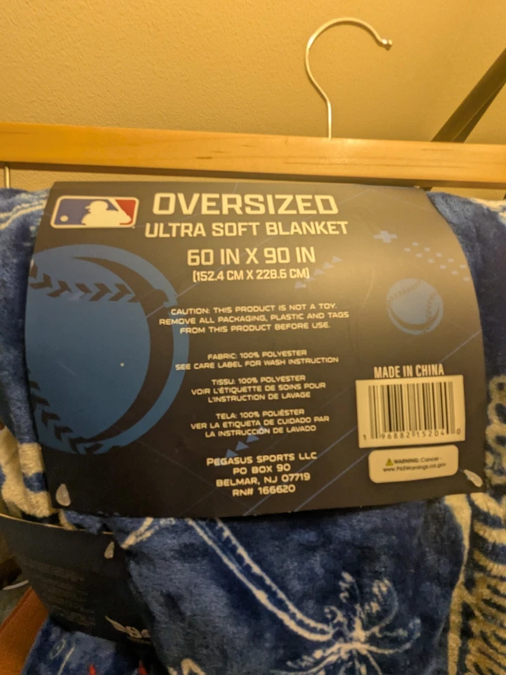 Manta suave grande de los Dodgers de Los Ángeles 60 pulgadas X 90 pulgadas Foto 3 de 4