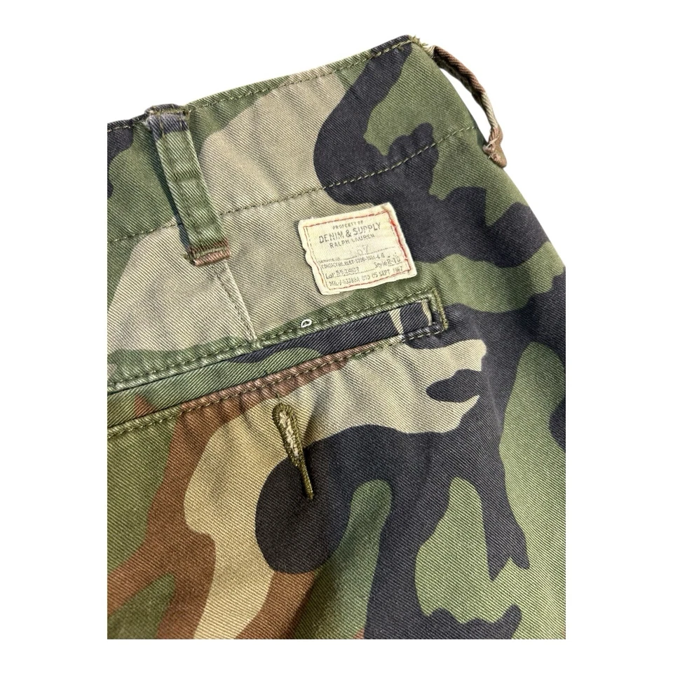 Ralph Lauren джинсовой ткани и поставки камуфляж американский флаг шорты размер 30 (фактический 33) - Изображение 3 из 4