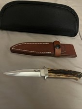 R.W. Loveless Knives Custom Double Nude Lady Boot Knife-AKI Knife With Sheath