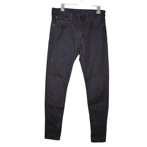 Levis 512 Jeans Mens 32x34 Black Slim Taper Stretch Denim 512 Skinny Fit - Picture 2 of 9