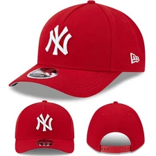 New Era New York Yankees 940 Red Snapback Hat MLB M Crown Adjustable A-Frame Cap