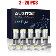 2-20X BRIGHT WATERPROOF White LIGHT LED 2smd T10 194 168 BULB W5W Globe Set 12V