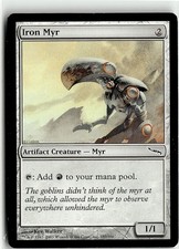 Magic the Gathering 2003 Mirrodin Iron Myr #187