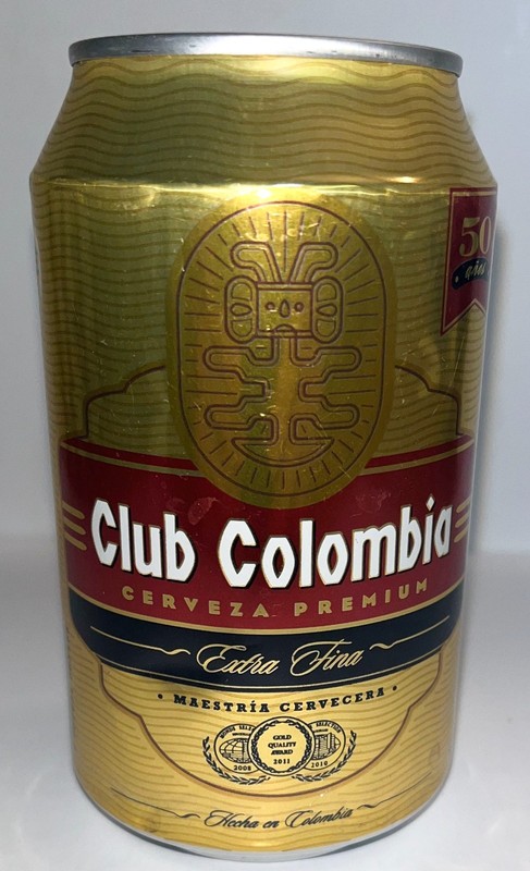 EMPTY 330ml  Club Colombia Beer Can