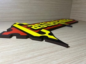 READ INFO - Castlevania Logo Sign in Wood Wall Display, Nintendo NES SNES