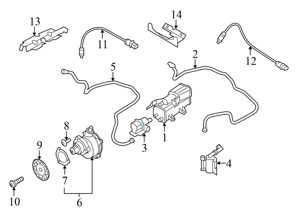BMW 330XI 2001-2006 - Bomba de detección de fugas / LDP 7193479 Foto 3 de 4