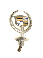 2000-2005 Cadillac Deville Hood Ornament Chrome Front Factory Logo Emblem
