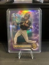 2022 Bowman Chrome CJ Abrams Purple Raywave Refractor /250 #BCP-9 Padres