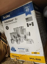 DuraVent PelletVent 3 in. Stove Pipe Kit Horizontally Vent A-Stove through Wall