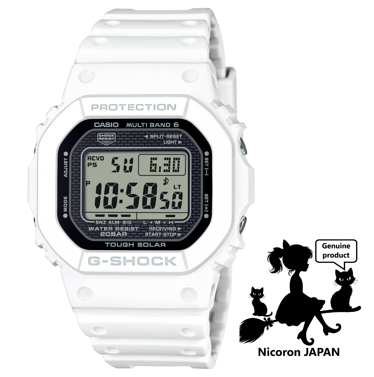 CASIO G-SHOCK Men's Watch GW-5000HS-7JF DIGITAL White MADE IN