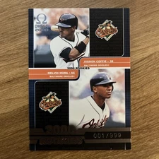 2000 Pacific Omega - Melvin Mora, Ivanon Coffie #158 001/999 (RC) - Orioles