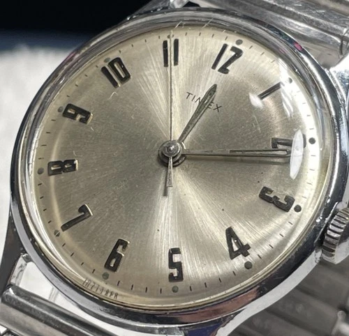 Vintage 1969 Timex Mercury - Manual Wind - Ref 10372 2469 - Silver Dial - Runs