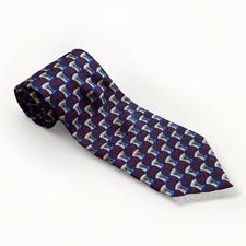 Nordstrom By J.Z. Richards Mens Silk Tie, made in America, Rare Repp 60โ
