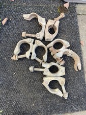 Scaffolding Scaffold Fitting Swivel Double Coupler Clamp. 4 clamps