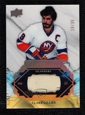2019-20 Upper Deck Engrained Remnants Rare 19/35 Clark Gillies #R-CG HOF 0y85