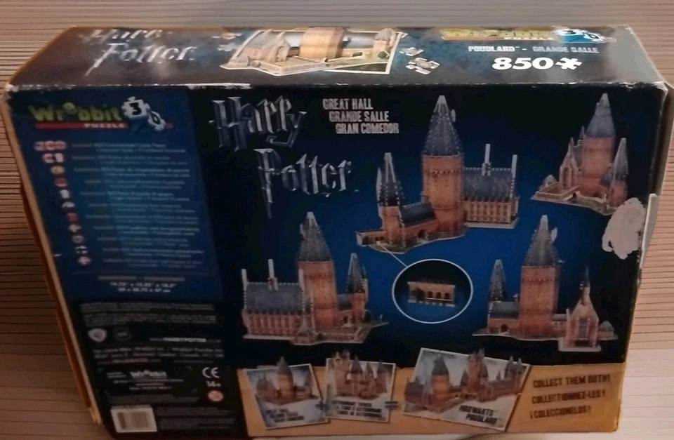 Rompecabezas 3D Wrebbit Harry Potter - Gran Salón de Hogwarts Foto 3 de 4