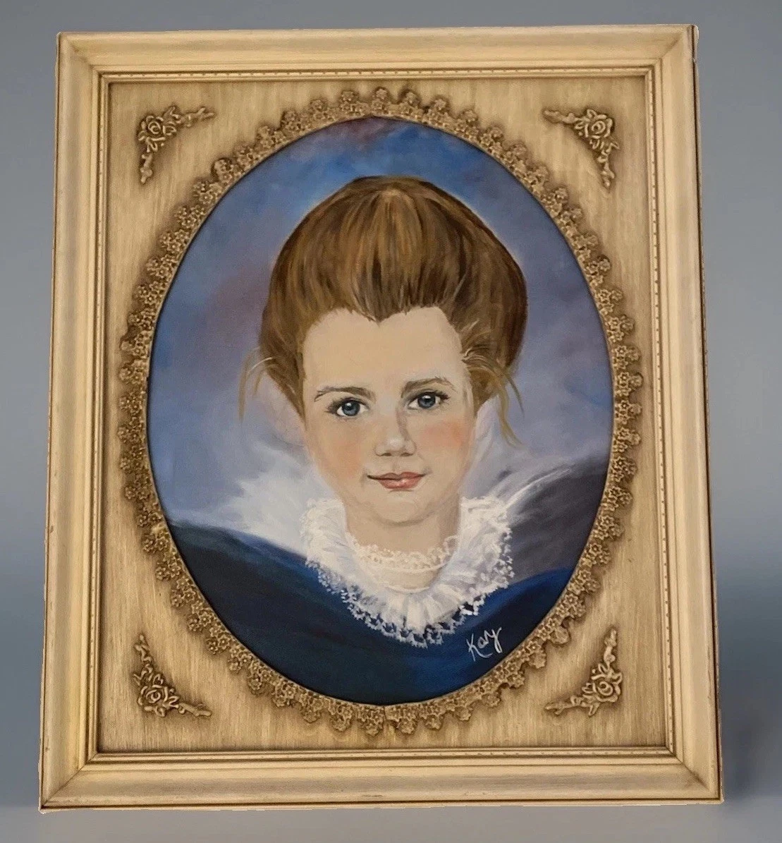 Vintage Girl Painting for sale | eBay