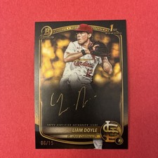 Liam Doyle 2025 Bowman Chrome 1st #CPA-LD Black Gold Refractor Auto /15