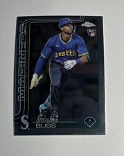 Ryan Bliss 2025 Topps Chrome Rookie Card #37 Seattle Mariners RC