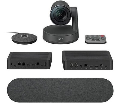 Logitech Rally 4K Video Conferencing System UHD PTZ Camera Speakers Video Kit New