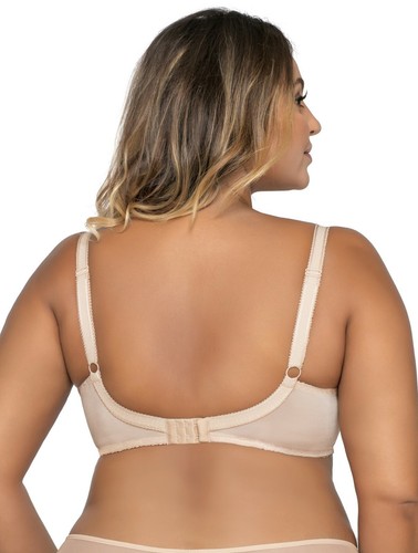 BH AVA 1396 SOFT Unterwäsche Bügel-BH Spitze Stickerei Beige Gemustert Netz - Bild 4 von 6