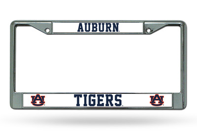 Rico Industries NCAA Chrome License Plate Frame - Team Logo College Sports