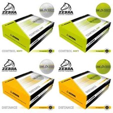 Zebra Golf Balls Soft Feel Distance White Yellow 3 Pack / Dozen FREE Srixon Gift