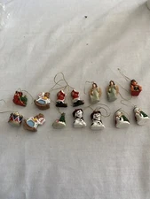 Lot 14-Miniature Mini Christmas Tree Ornaments