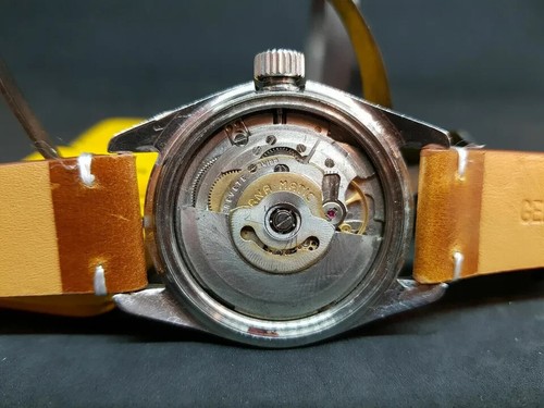 RARE USED VINTAGE ETERNA-MATIC KONTIKI 20 SILVER DIAL DATE AUTOMATIC MAN'S/ S067 - Picture 6 of 8