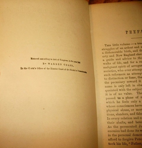 Warren Chase, Pioneer, Politician, Reformer, Autobiography, 1883, HB - Picture 3 of 5