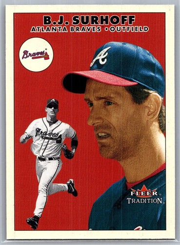 2000 FLEER TRADITION UPDATE BASEBALL U69  B.J. SURHOFF BRAVES  /  FREE SHIPPING - Picture 1 of 2