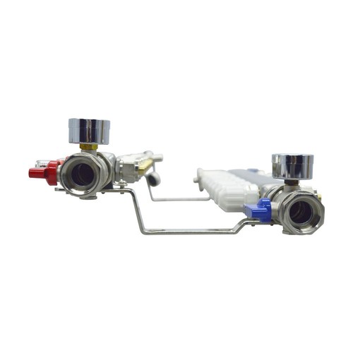 7 Branch PEX Radiant Floor Heating Manifold Set Flow Water Separator NPT Thread - Picture 9 of 23