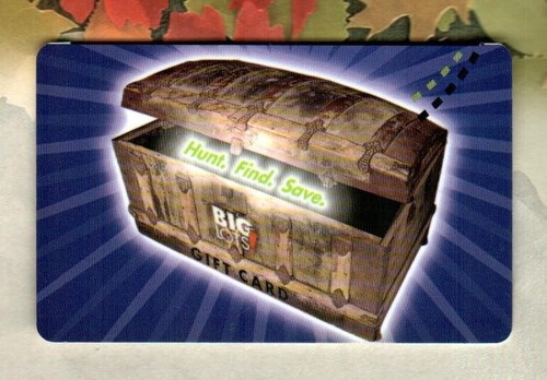 BIG LOTS Hunt. Find. Save., Treasure Chest ( 2007 ) Gift Card ( $0 ) - 第 1/1 張圖片