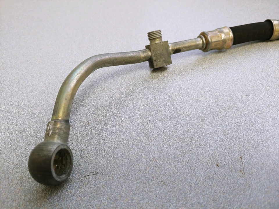 VERY NICE USED GENUINE OEM PORSCHE 911 930 PRESSURE FED TENSIONER OIL LINE LEFT - Image 2 of 4