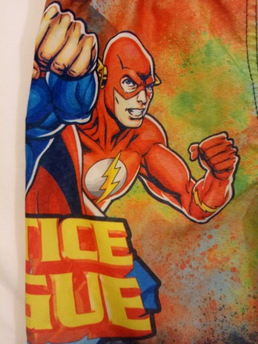 Boy's Justice League Swimwear/ Trunks DC Comics Batman, Superman, Flash Size: 4 - Picture 9 of 13