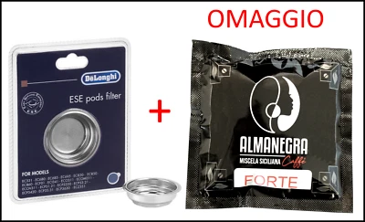 DE LONGHI Filtro Cialde per Macchina da Caffè SCULTURA ECZ351 EC820 EC680 DEDICA