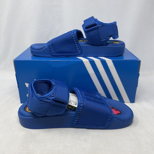 Pharrell Williams x Adidas Adilette 2.0 Sandal Blue FU7613 Size 5 | eBay