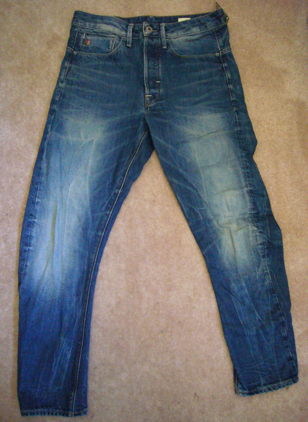 G-Star Type C Loose Tapered Format White Denim in 3D Raw