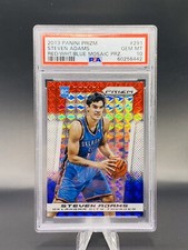 Steven Adams 13/14 Panini Prizm Red-White-Blue Mosaic Prizm Rookie PSA 10