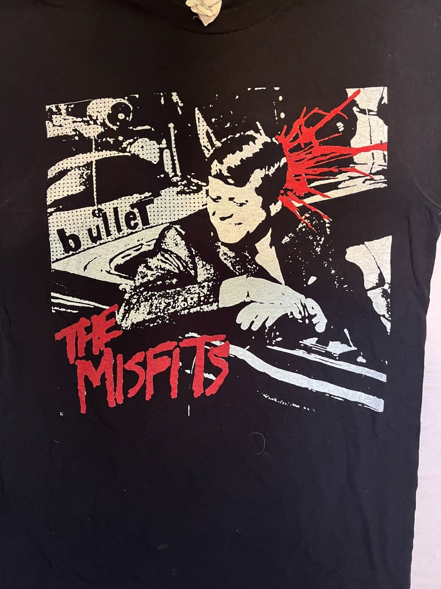 Misfits Better Dead on Red two-sides JFK bullet band tee tshirt