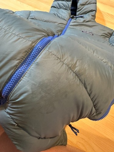 Patagonia Kids' Hi-Loft Insulated Down Sweater Hoody XL Size 14 Gray - Picture 2 of 8