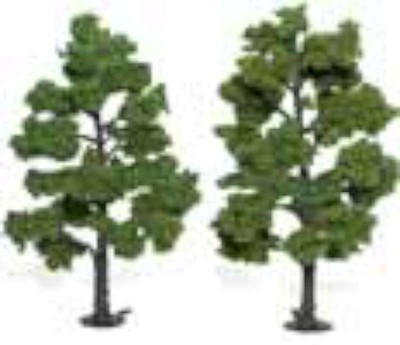 Ready Made Realistic Trees- 6'' - 7'' Light Green (2)