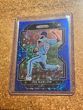 2022 Panini Prizm Baseball Blue Donut Circles Prizm # 96 Joe Barlow RC 077/199