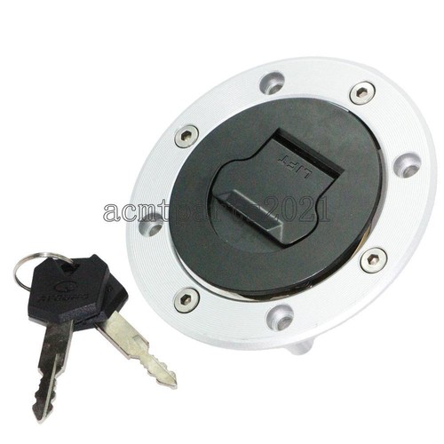 Fuel Gas Cap Cover with Keys for Suzuki GSXR 600 750 1994-2003 GSXR1000 2001-02 - Picture 5 of 6