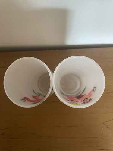 Vintage Federal Glass Set Of 2 Frosted Collins Glasses Tumblers With Graphics - Picture 5 of 6