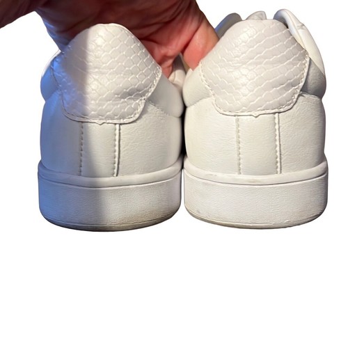 Sik silk white leather sneakers with gold accents - Picture 4 of 4