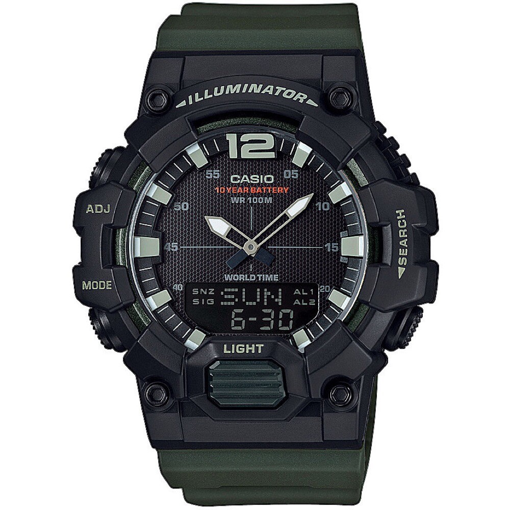 Reloj CASIO ILLUMINATOR HDC-700-3AVEF Silicona Verde Negro Chrono Timer