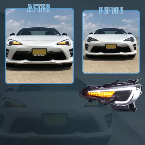 VLAND LED Headlights For Toyota 86 / Subaru BRZ 2012-2020 Sequential Indicators - Picture 5 of 9