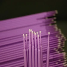 100 Pcs Dental Micro Brush Purple 1.5mm Tooth Applicators Disposable Materials